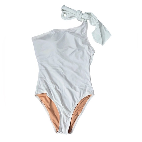 J. Crew Other - NWT. J. Crew White One-Shoulder One‎ piece Swimsuit